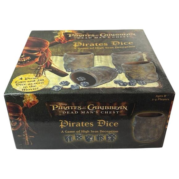 Disney Pirates Of The Caribbean "Pirate's Dice" Game Dead Man’s Chest 100% - Picture 6 of 16